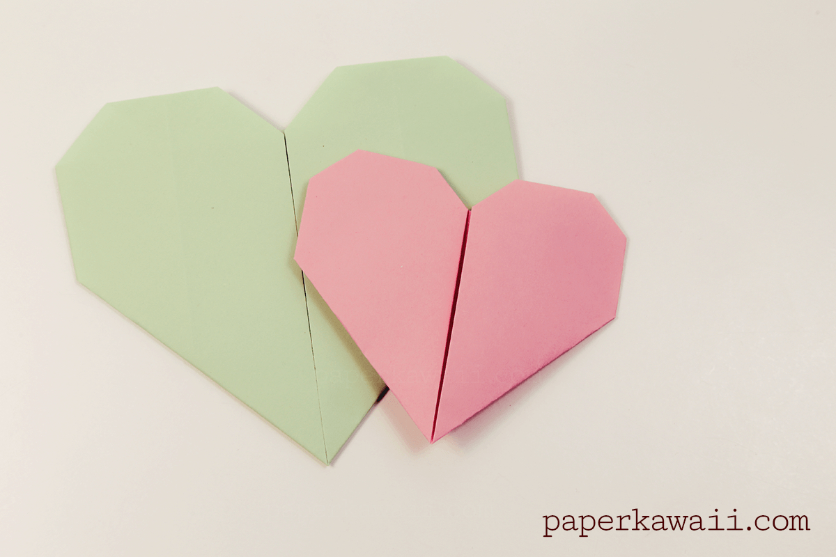 Easy Origami Heart Easy Origami Heart Video Tutorial Paper Kawaii