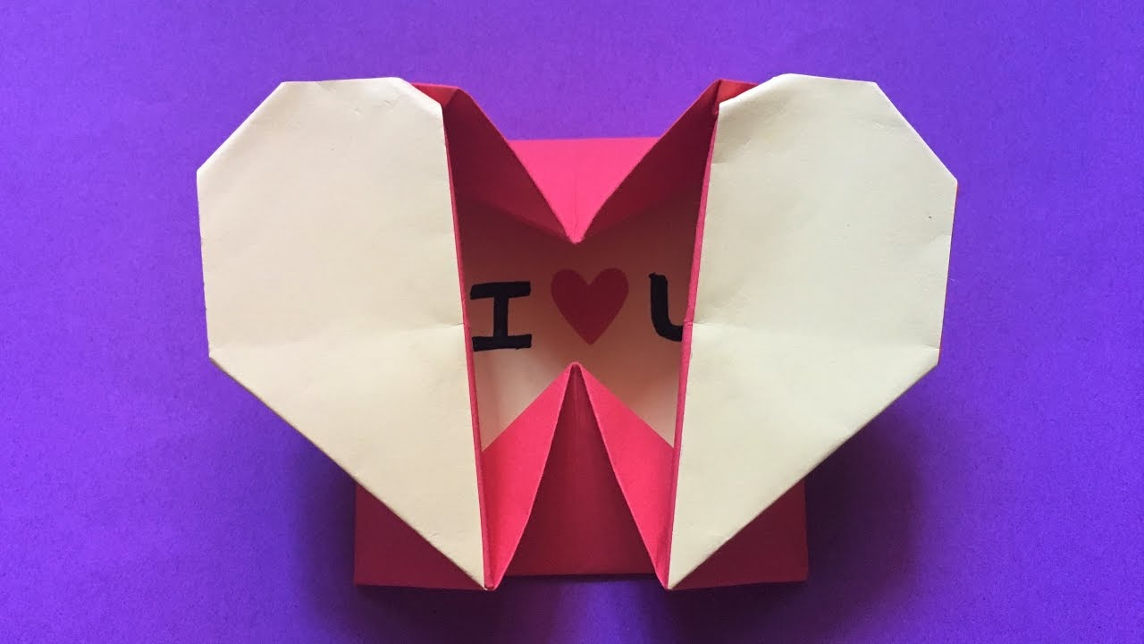 Easy Origami Heart How To Make An Easy Origami Heart Box Envelope Paperheart Box Origami Tutorial