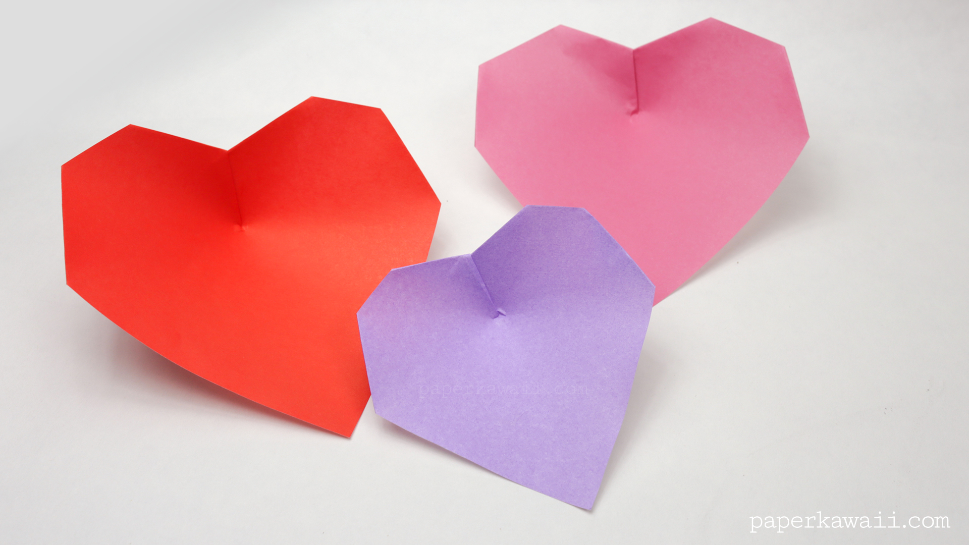 Easy Origami Heart Super Easy Origami Heart Instructions Paper Kawaii