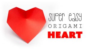 Easy Origami Heart Super Easy Origami Heart Tutorial Diy Paper Kawaii