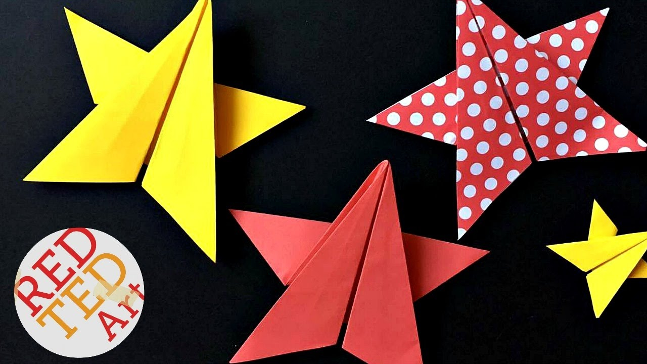 Easy Origami Star Easy Origami Stars Red Ted Art