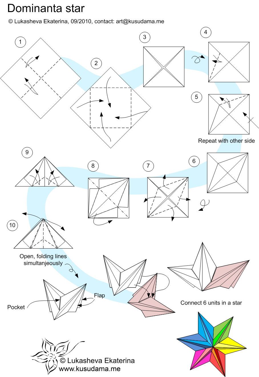 Easy Origami Star Fancy Origami Dominanta Star Folding Instructions Easy Origami Star