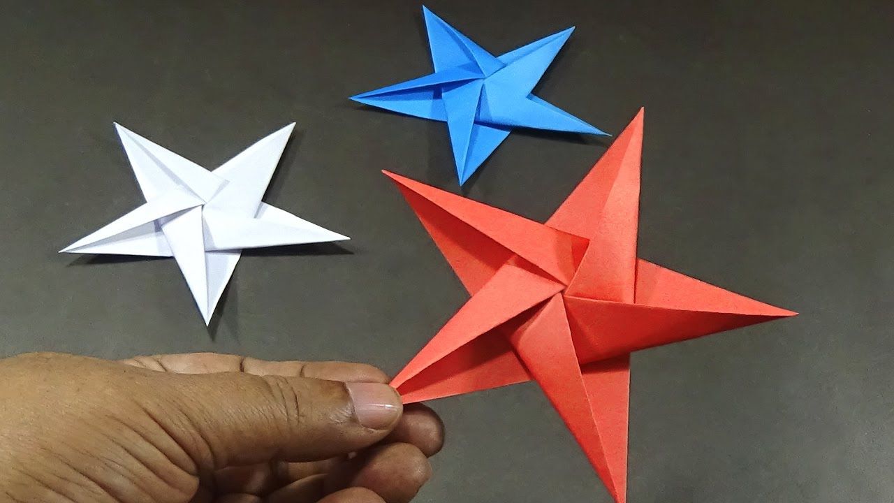Easy Origami Star How To Make 5 Pointed Origami Stars Easy And Simple Steps
