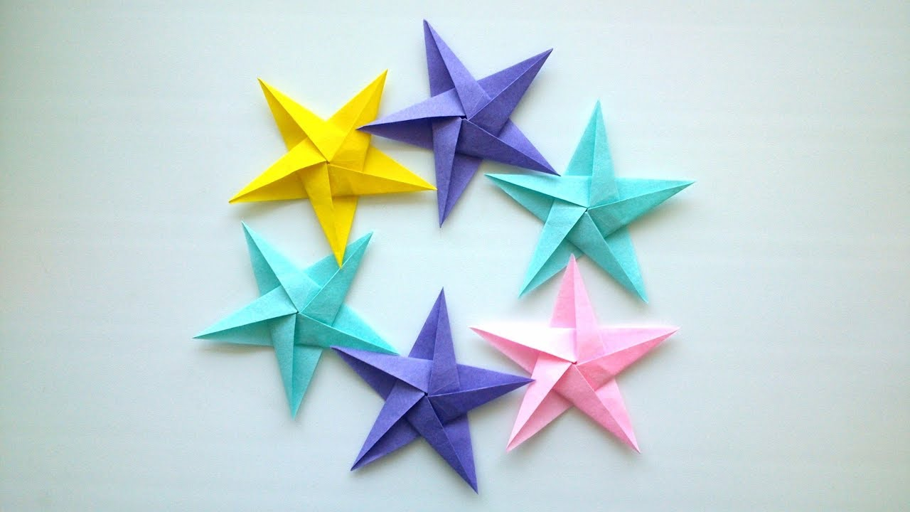Easy Origami Star How To Make Origami Star Origami Easy