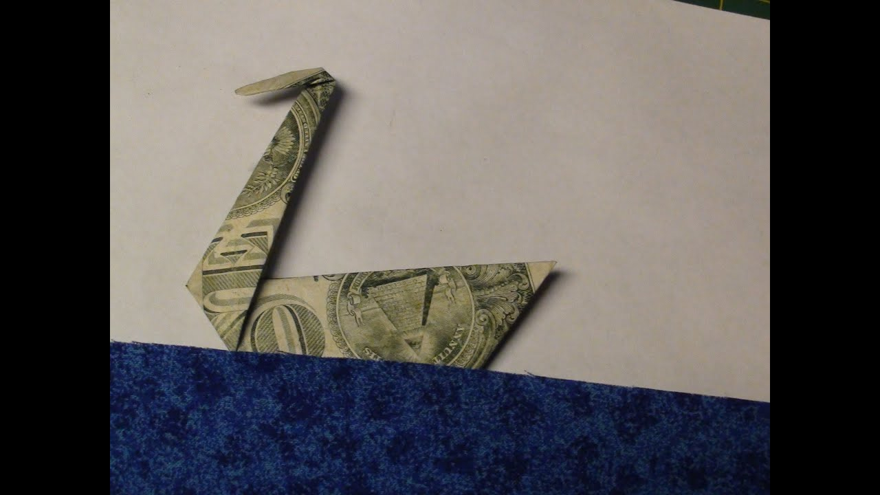 Easy Origami With Dollar Bills Easy Dollar Bill Swan Origami Tutorial Moneygami Traditional Japanese Swan