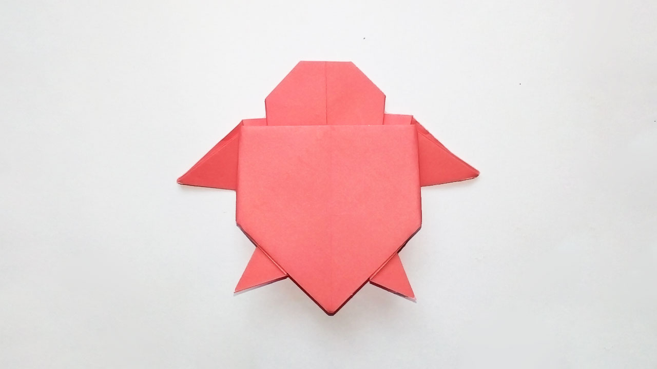 Easy Turtle Origami Easy Origami Turtle Folding Papercraft