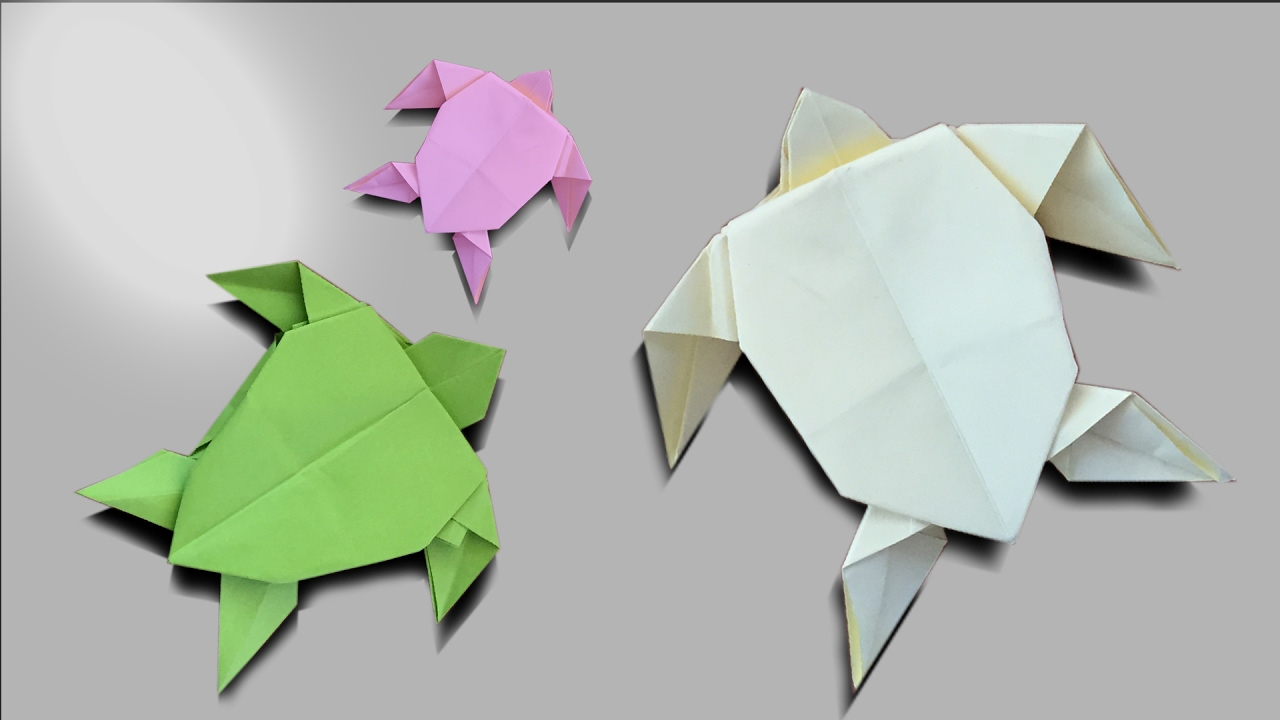 Easy Turtle Origami How To Make An Easy Origami Turtle Easy Paper Origami Turtle