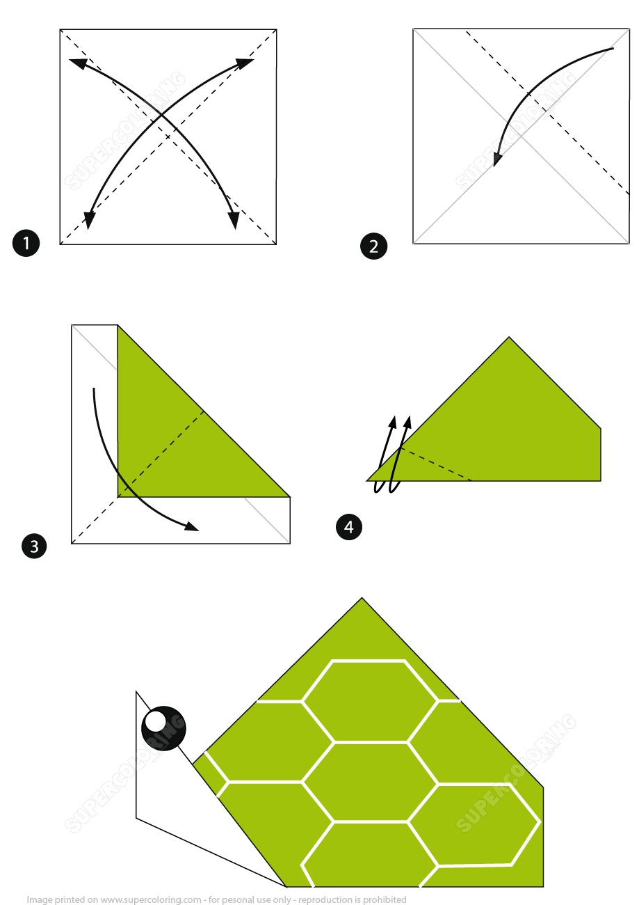 Easy Turtle Origami How To Make An Origami Turtle Step Step Instructions Free