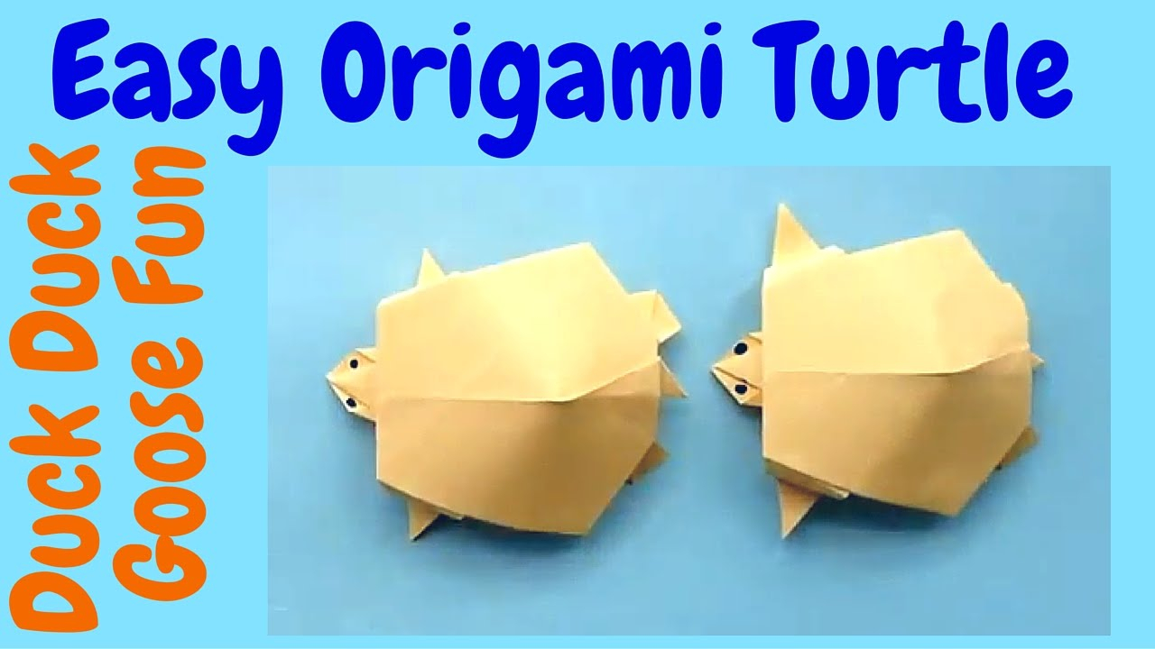 Easy Turtle Origami Make An Easy Origami Turtle Origami Tutorial