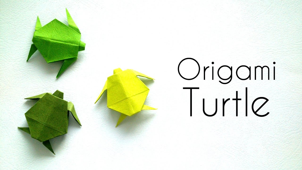 Easy Turtle Origami Origami Animals Tutorial Origami Turtle