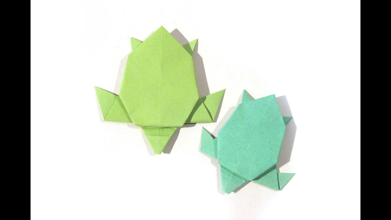 Easy Turtle Origami Origami Turtle First Version Tutorial How To Make An Easy Origami Turtle