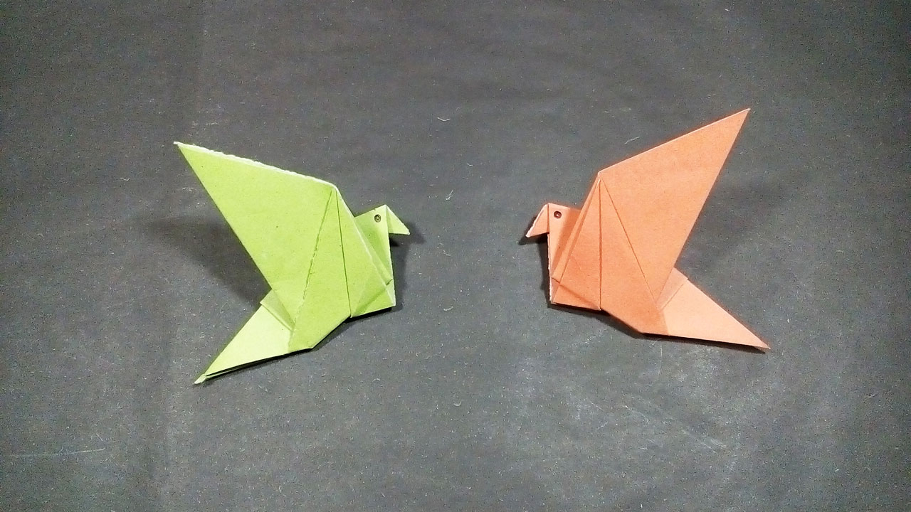Flapping Bird Origami Instructions Easy Paper Origami How To Make An Origami Flapping Bird I Paper