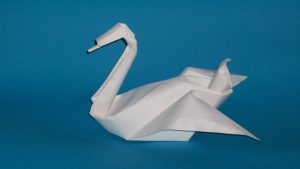Flapping Swan Origami New Origami Swan With Flapping Wings On How To Make An Origami