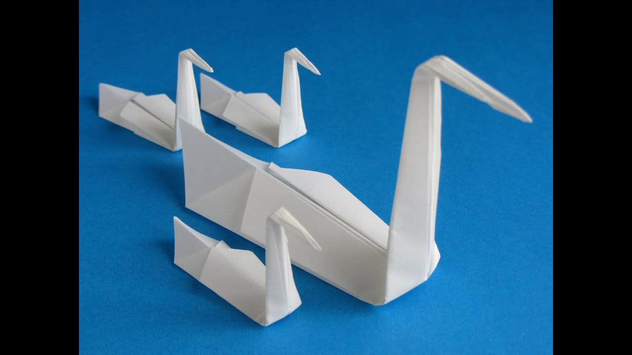 Flapping Swan Origami Origami Swan Folding Instructions How To Fold An Origami Swan