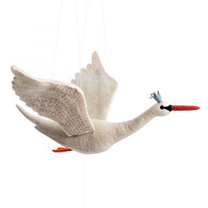 Flying Swan Origami Odette Swan Princess Flying Felt Mobile