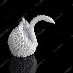 Flying Swan Origami Origami Swan Stock Photo Suti 8052128
