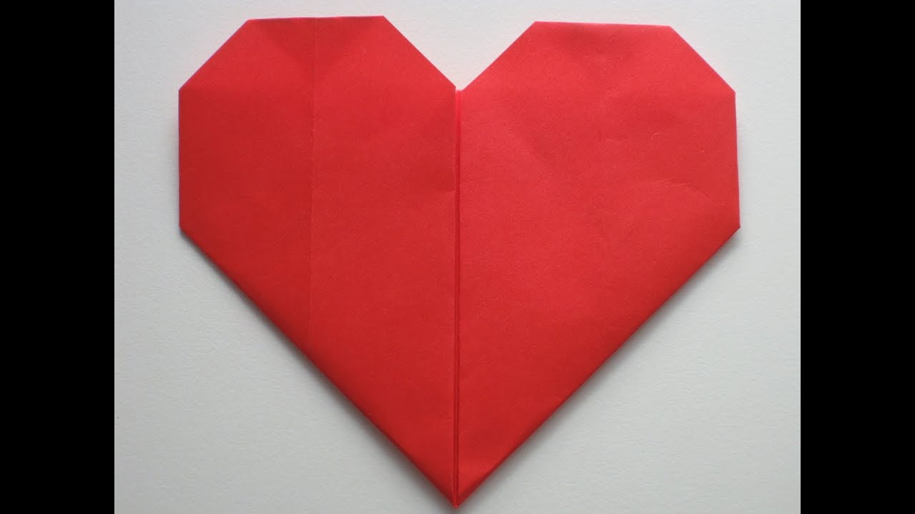 Folds Origami Walkthrough Easy Origami Heart Folding Instructions How To Make An Easy