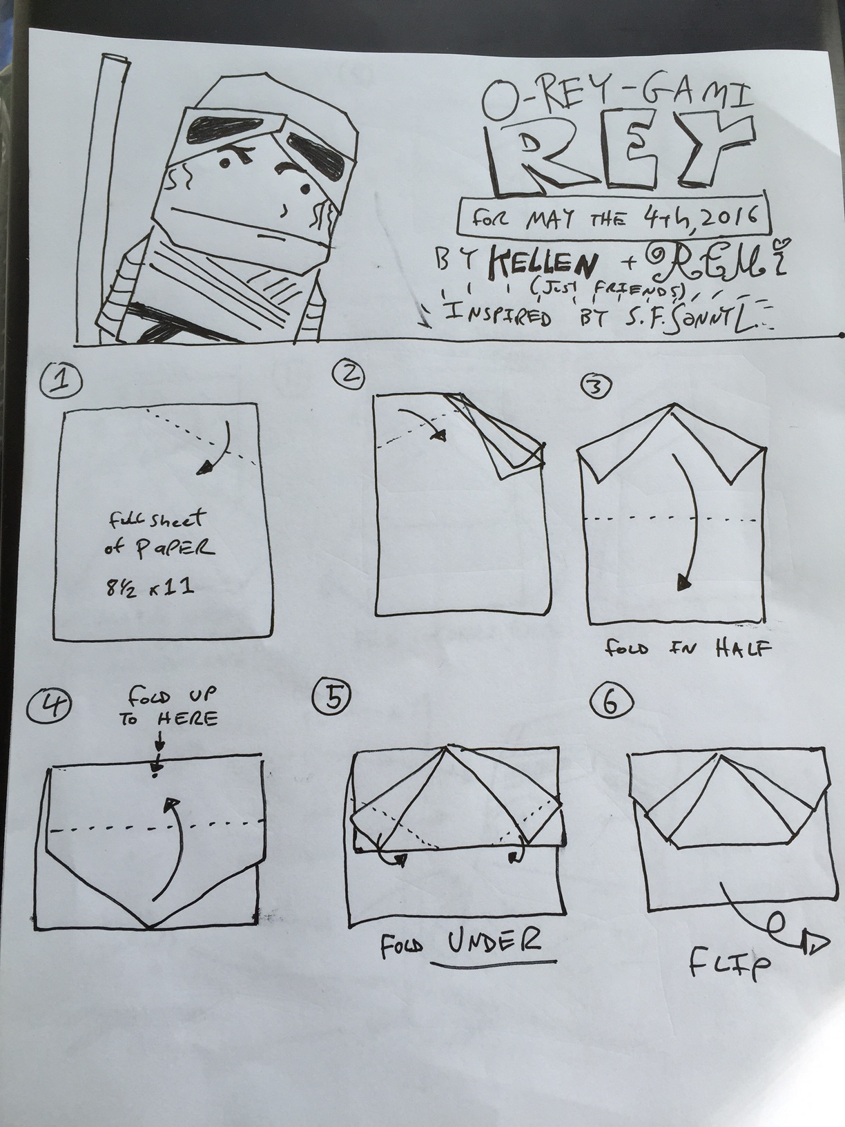 Folds Origami Walkthrough How To Fold Origami Yoda