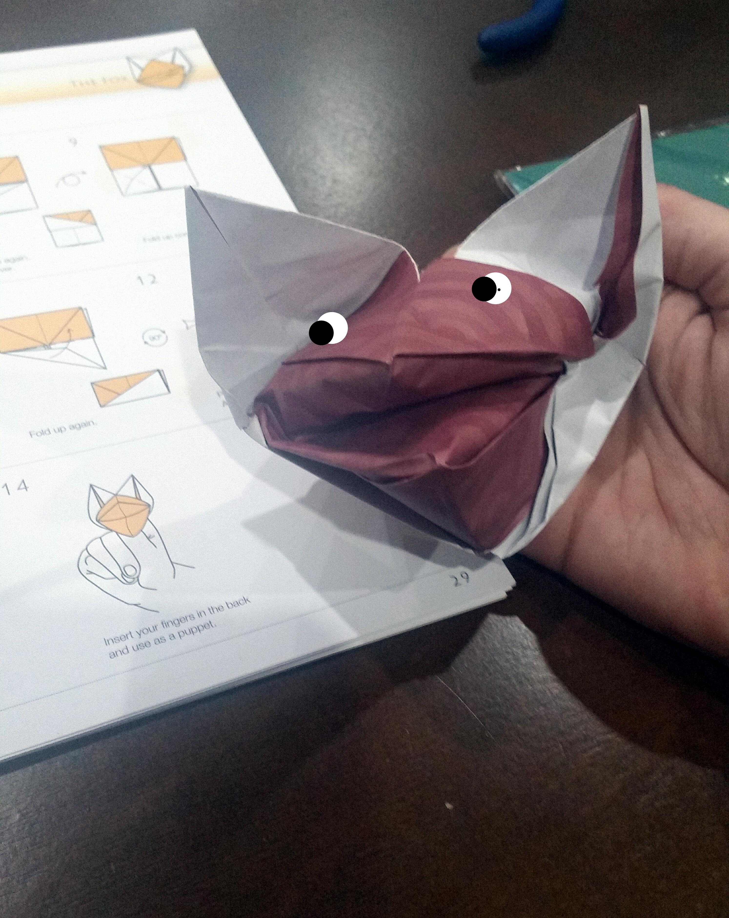 Fox Puppet Origami Fox Origami Perfect Expectationvsreality