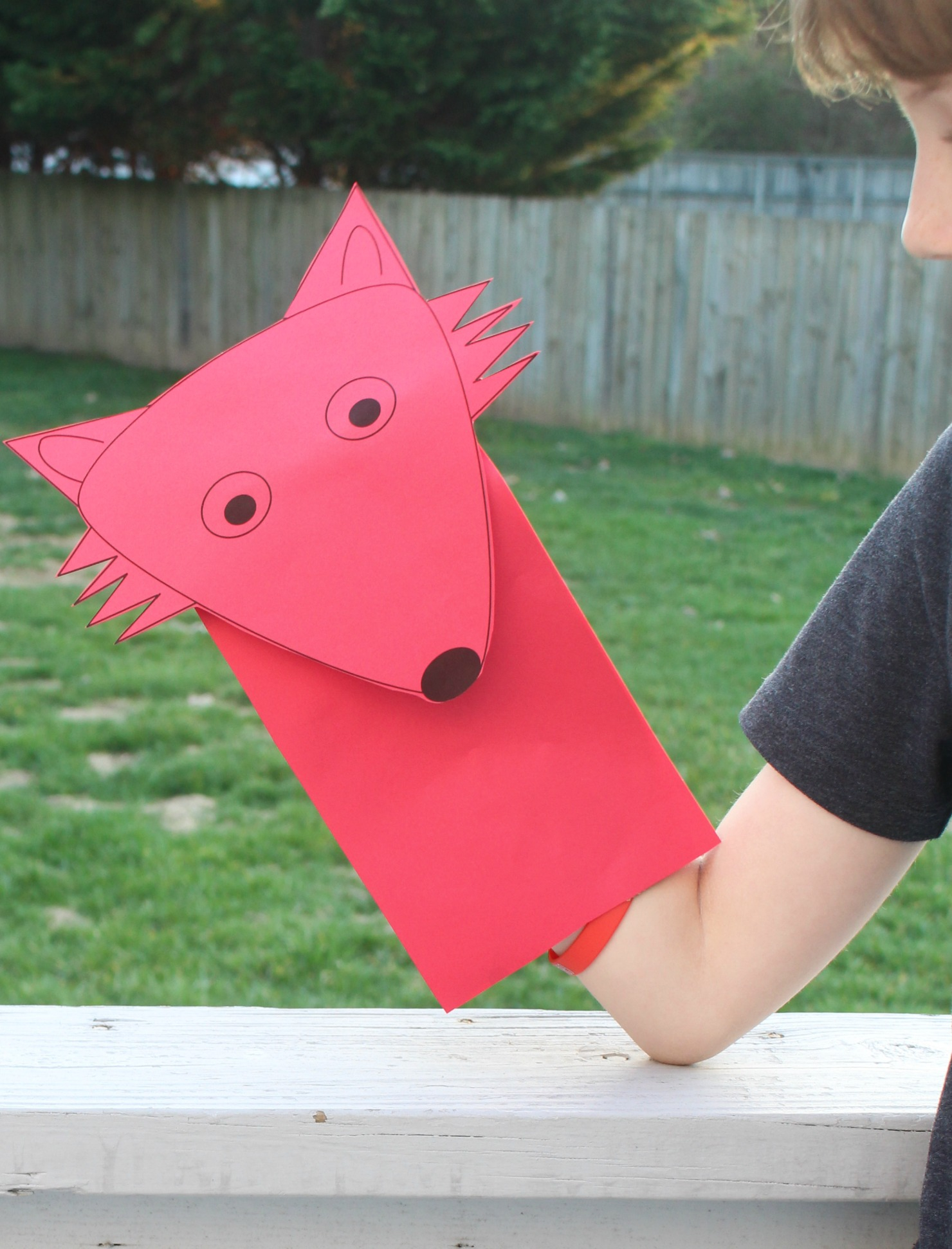 Fox Puppet Origami Fox Paper Bag Puppet Template Jdaniel4s Mom