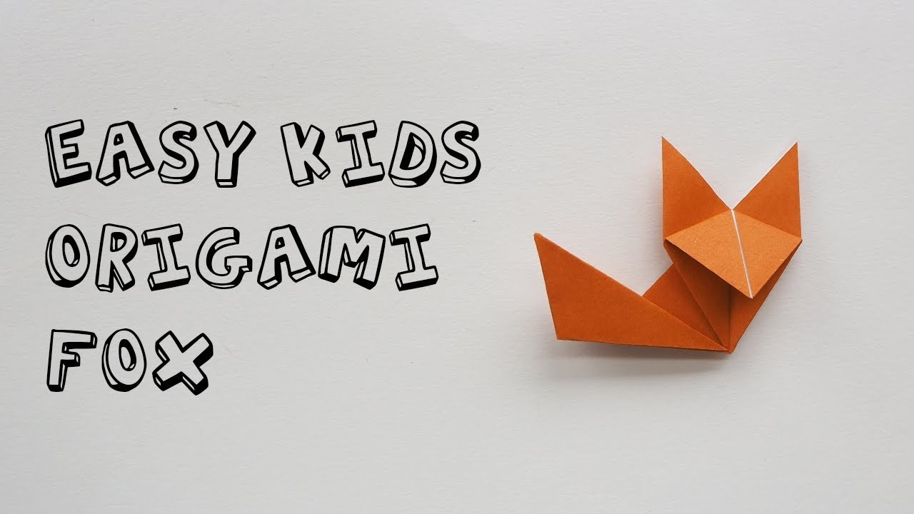 Fox Puppet Origami Kids Easy Kids Origami Fox Tutorial Designed Keiji Kitamura