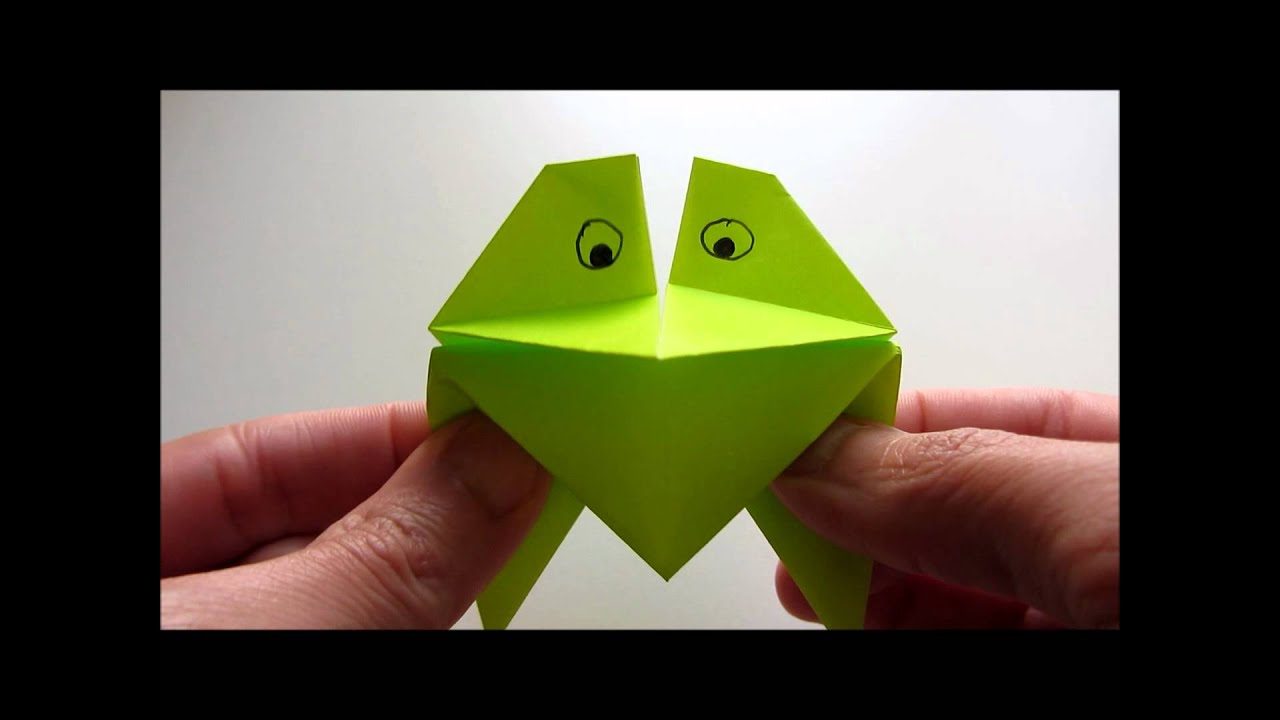 Fox Puppet Origami Origami Talking Frog Folding Instructions