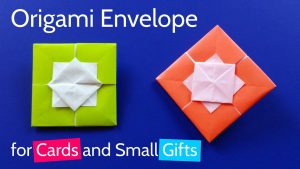 Gift Wrapping Origami Origami Square Envelope For Greeting Card Or Small Gift Wrapping