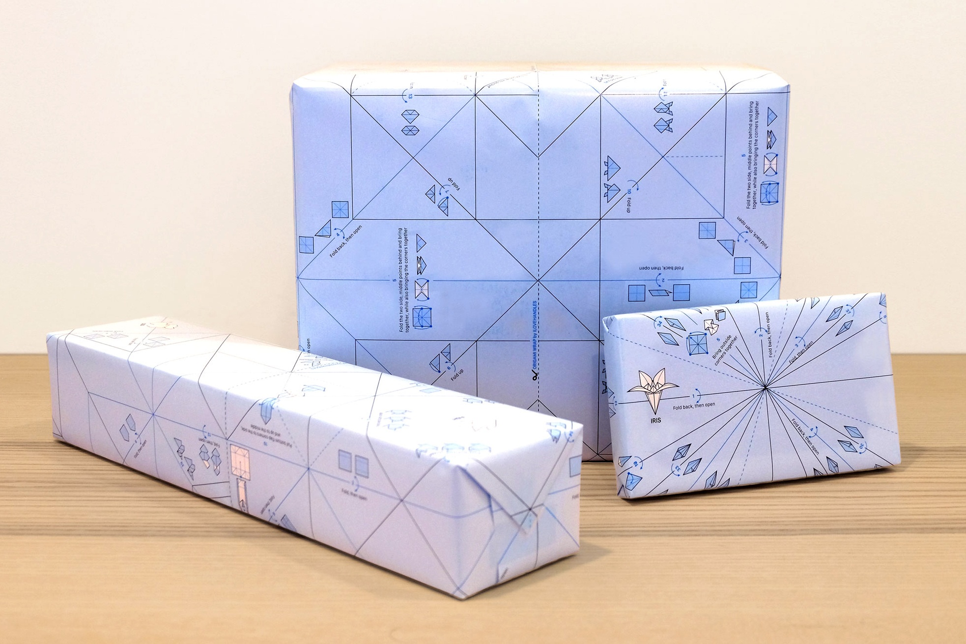 Gift Wrapping Origami Origami Wrap Turns Disposable Gift Wrapping Paper Into Diy Crafts