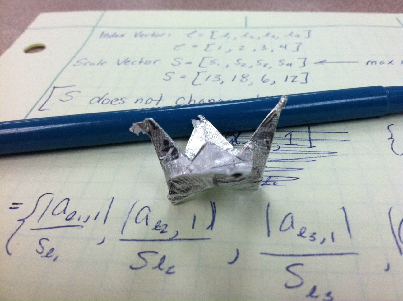 Gum Wrapper Origami Crane Girl Next To Me In Math Class Made A Crane Out Of A Gum Wrapper