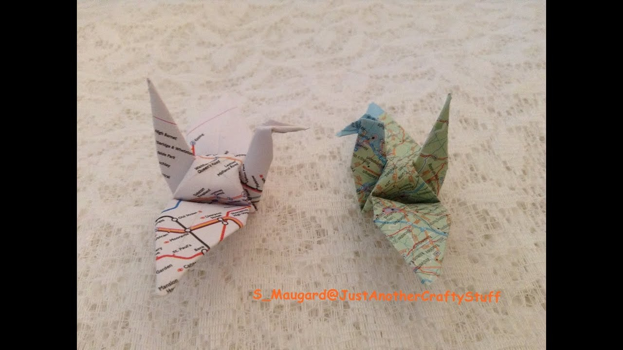 Gum Wrapper Origami Crane How To Diy Mini Crane Origami