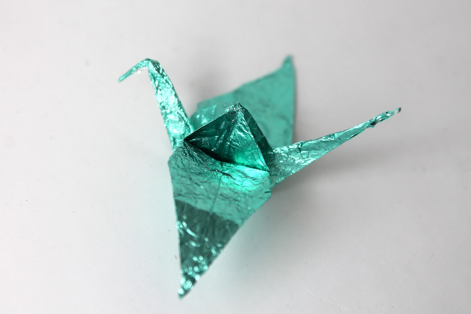 Gum Wrapper Origami Crane Miniature Garland Diy