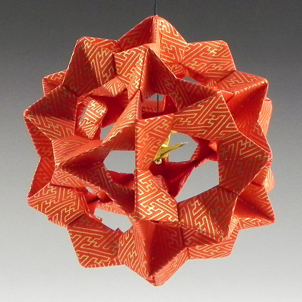 Gum Wrapper Origami Crane The Paper Crane Origami Sphere Ornament