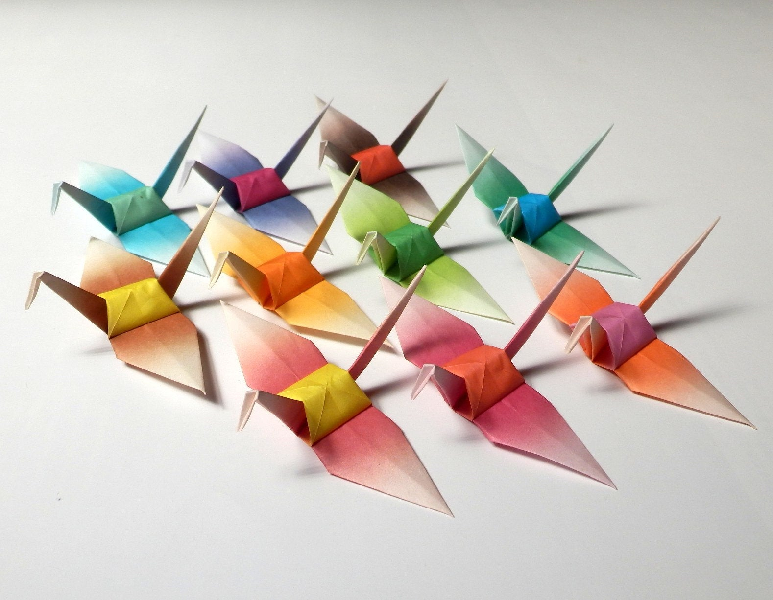 Harmony Origami Paper 100 Small Origami Cranes Paper Crane Origami Paper Cranes Made Of 75cm 3 Inches Japanese Paper Harmony B