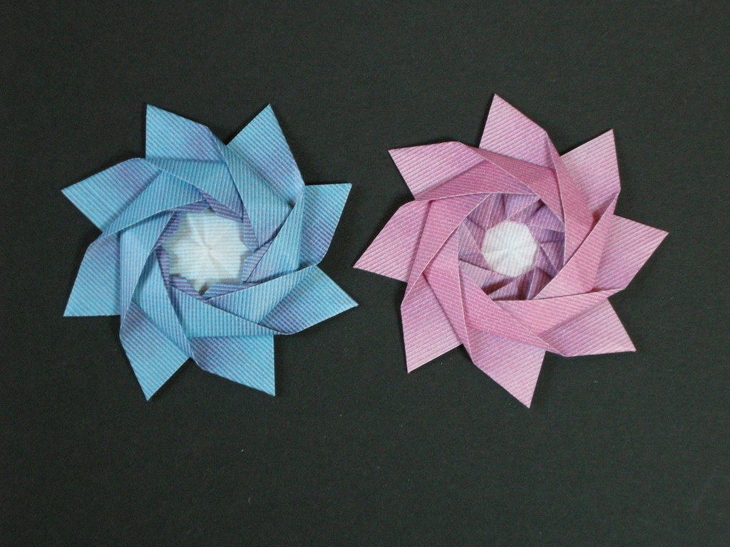 Harmony Origami Paper Iris Stars From Octagons Of Harmony Paper Remote Cousins Flickr