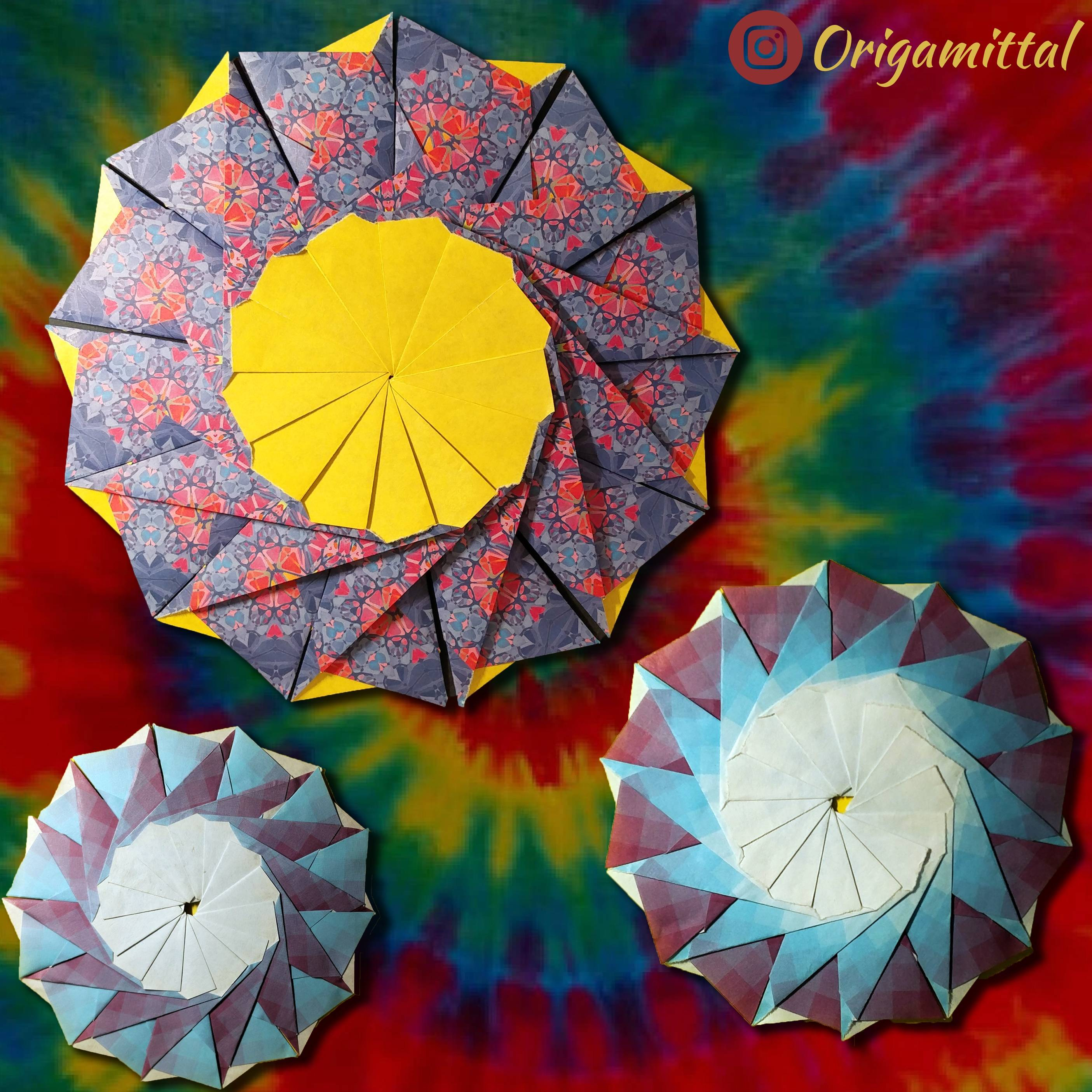 Harmony Origami Paper Some Junko Mandalas I Folded From Harmony And Patterned Papers Imgur