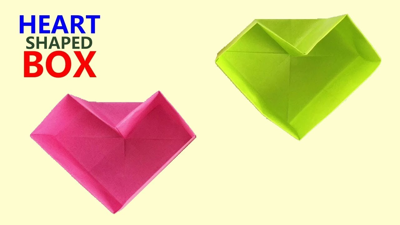 Heart Shaped Origami Origami Heart Shaped Box Diy Heart Shaped Box Easy Tutorial Origami Arts