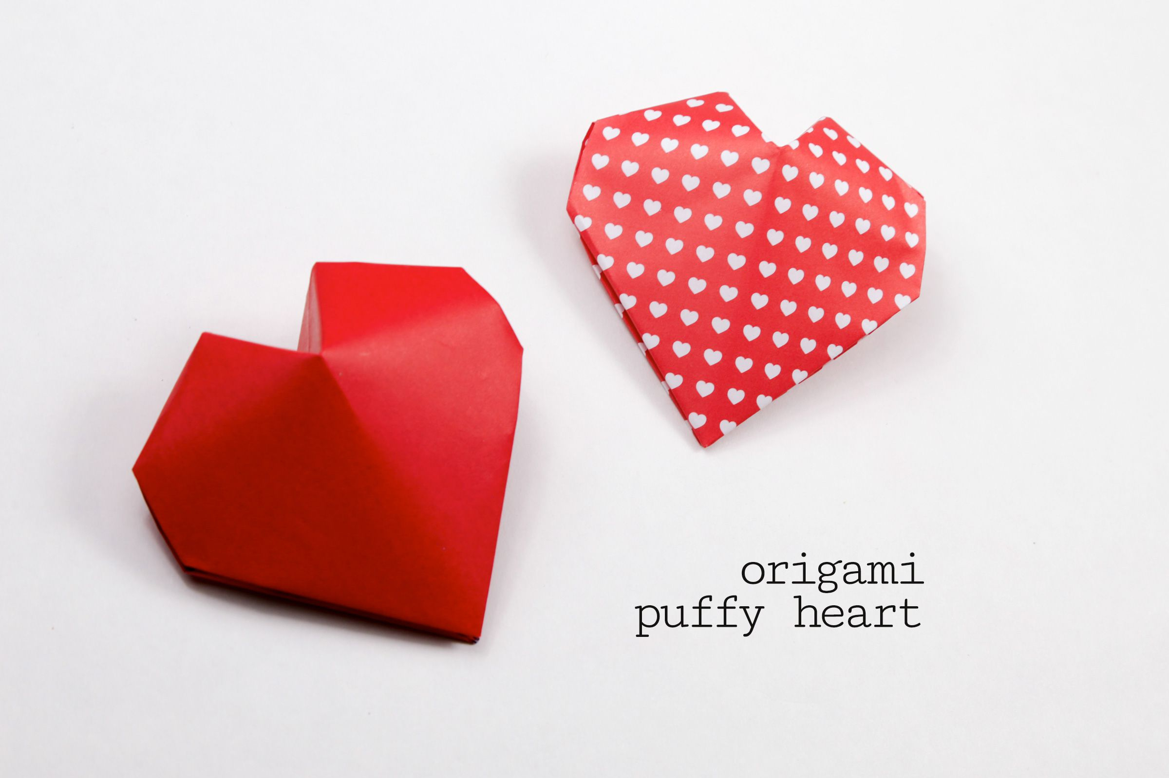 Heart Shaped Origami Origami Puffy Heart Instructions