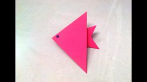 How Big Is Origami Paper How To Make An Origami Paper Fish 1 Origami Paper Folding Craft Videos And Tutorials