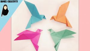 How Big Is Origami Paper How To Make Paper Bird How To Make Bird Using Paper A4 Size Sheets Homix