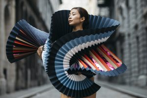 How Big Is Origami Paper Life Size Origami Becomes A Fashion Statement In Dramatic Paper