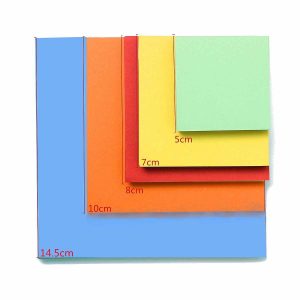 How Big Is Origami Paper Lowest Price 200 520 Pcs Sheets Origami Paper Double Sided Coloured Craft Square Assorted Diy Folded Papercraft Tools Multi Size