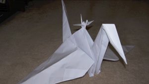 How Big Is Origami Paper Making A Giant Paper Crane Time Lapse