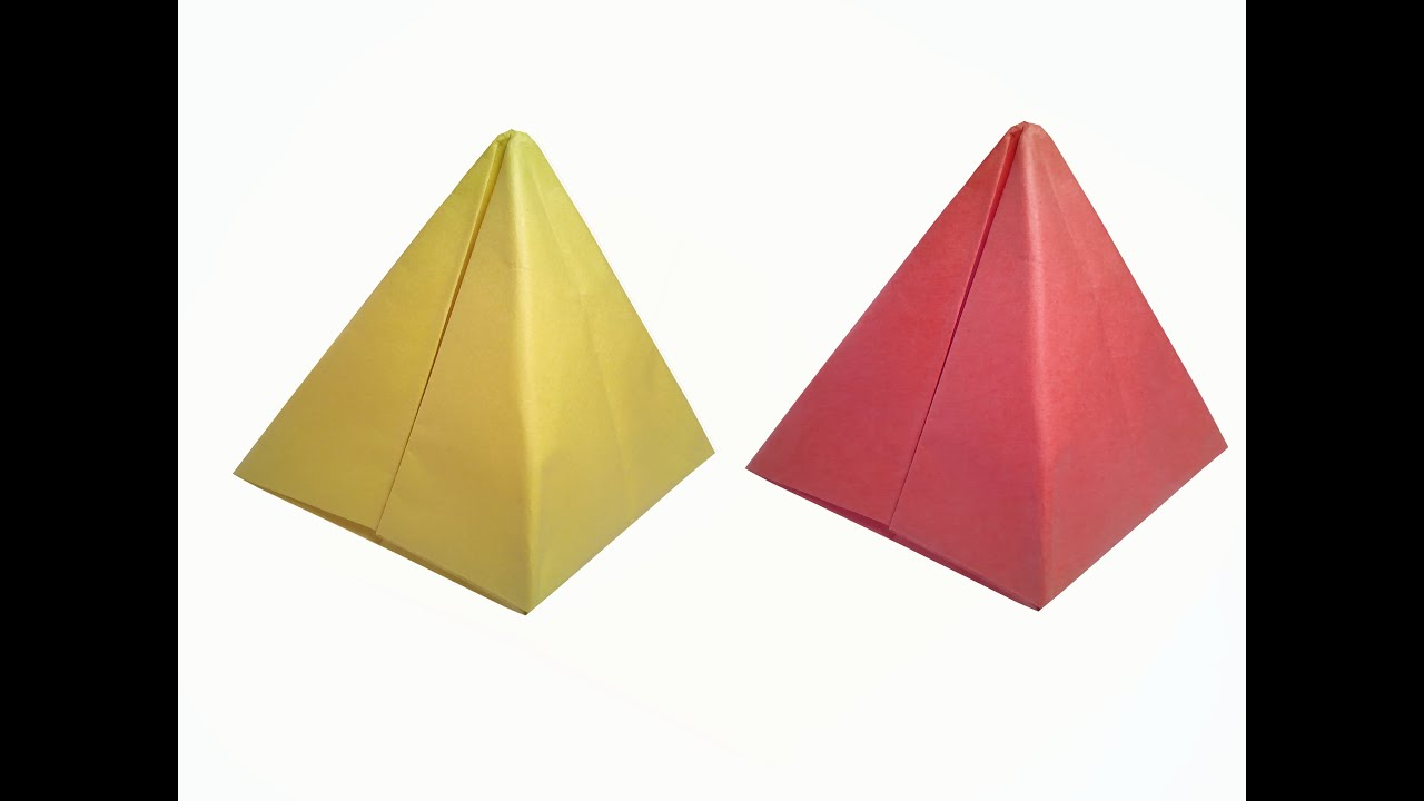 How Do You Do Origami How To Make Paper Pyramid Very Easy Diy Crafts