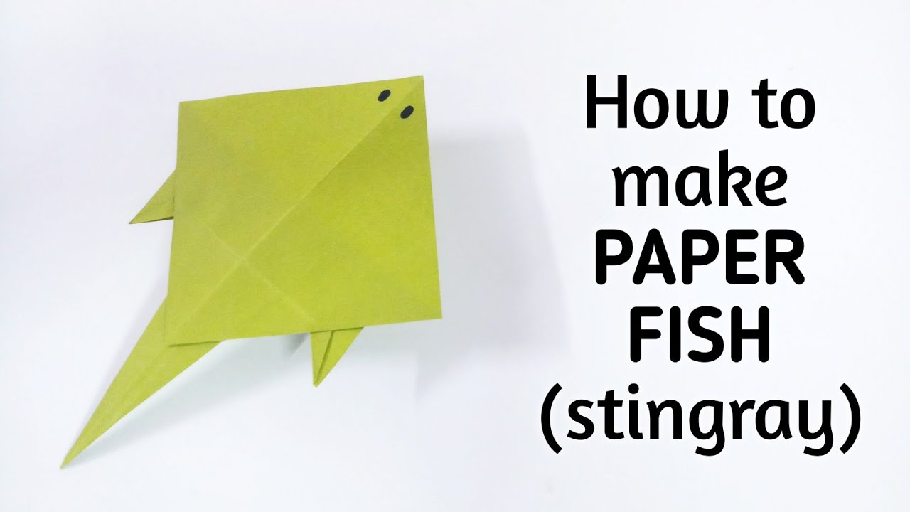 How Do You Make An Origami How To Make Origami Paper Fish Stingray 5 Origami Paper Folding Craft Videos Tutorials