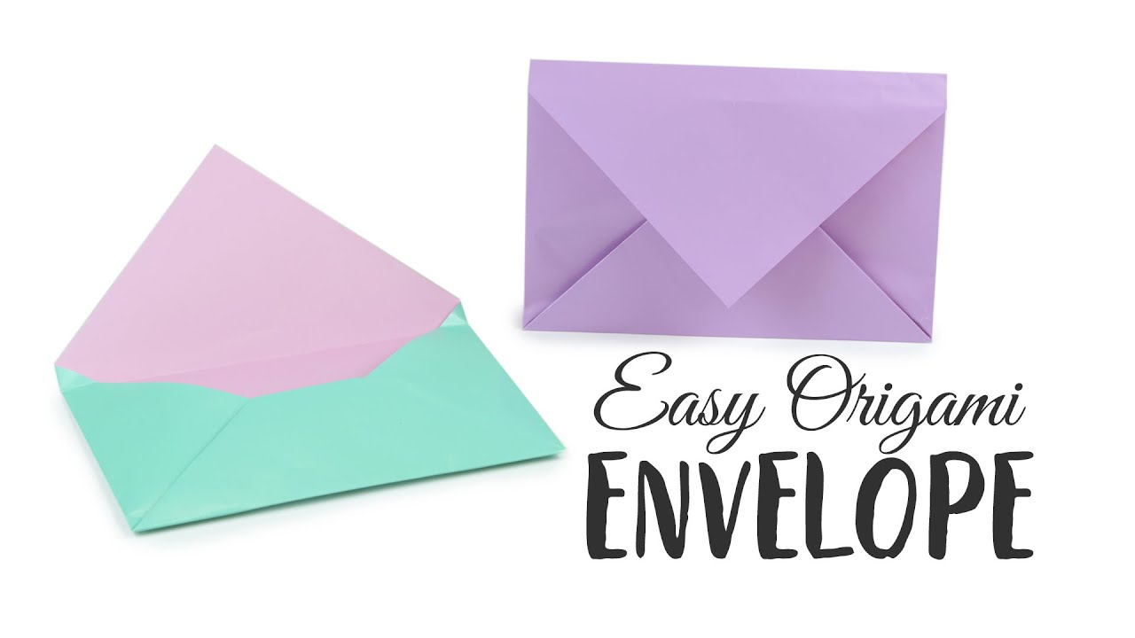How Do You Make An Origami Super Easy Origami Envelope Tutorial Diy Paper Kawaii