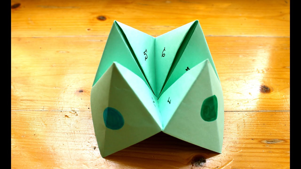 How Do You Make Origami Fortune Tellers How To Make A Paper Fortune Teller Or Chatterbox