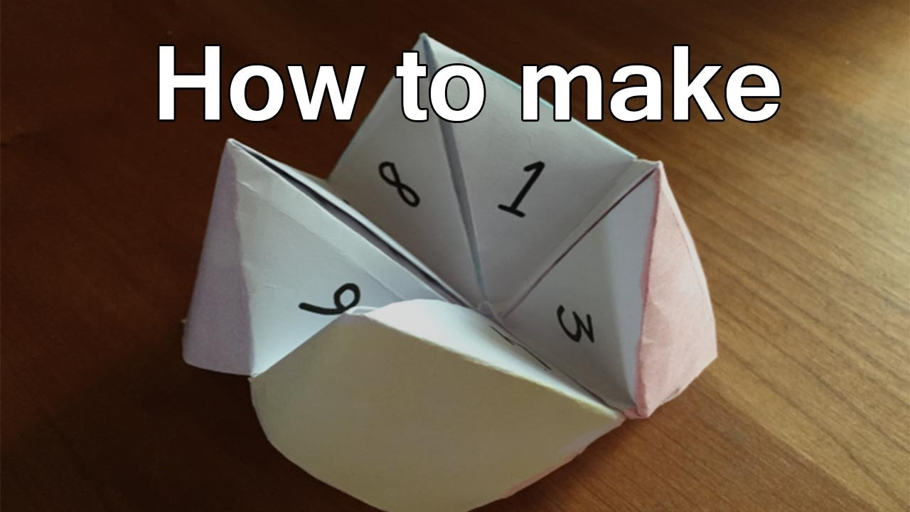 How Do You Make Origami Fortune Tellers How To Make Fortune Tellers Out Of Paper Fortune Teller Origami Steps