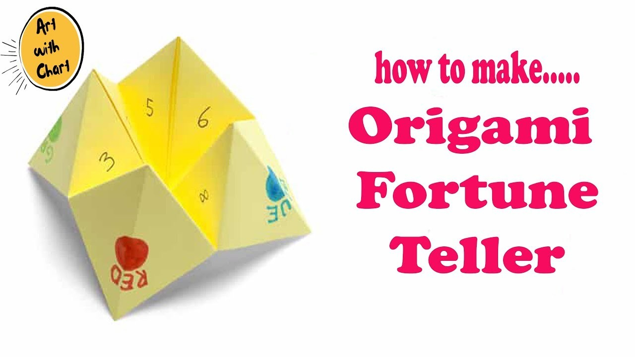 How Do You Make Origami Fortune Tellers How To Make Origami Fortune Teller Easy Craft Art With Chart