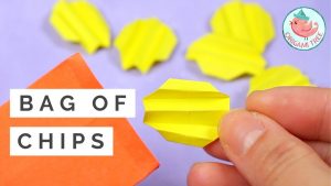 How Do You Make Origami Origami Bag Of Chips Origami Potato Chips Tutorial How To Make Origami Food