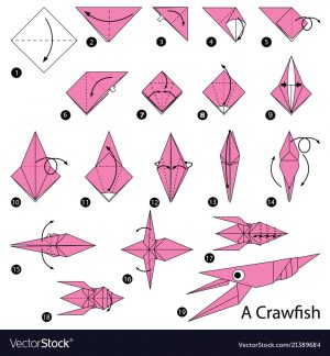 How Do You Make Origami Step Instructions How To Make Origami A Craw Fish